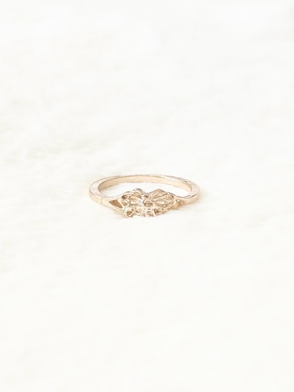 5/$15 🩷 MUST BUNDLE Delicate Gold Butterfly Accent Ring - Women Jewelry